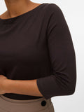 Vero Moda Top Vmpanda Donna 10274133 Chocolate Torte - Marrone