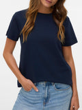 Vero Moda T-shirt Awnaima Donna 10294544 Dark Sapphire - Blu