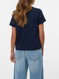 Vero Moda T-shirt Awnaima Donna 10294544 Dark Sapphire - Blu