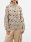 Vero Moda Pullover Donna 10322702 Natural Melange - Avorio
