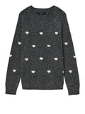 Vero Moda Pullover Vmdoffy Donna 10330790 Dark Grey Melange W. White Hea - Grigio