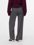 Vero Moda Pantalone Straight Vmtexas Donna 10334103 Dark Grey Melange - Grigio