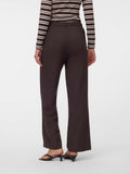 Vero Moda Pantalone Straight Vmtexas Donna 10334103 Chocolate Torte Melange - Marrone