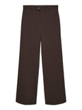 Vero Moda Pantalone Straight Vmtexas Donna 10334103 Chocolate Torte Melange - Marrone