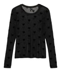 Vero Moda Maglia Vmlova Donna 10340014 Black Heart Flock - Nero