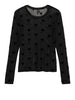 vero moda maglia vmlova donna 10340014 black heart flock nero 160824023