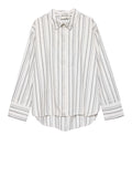 Vero Moda Camicia Casual Awclare Donna 10347978 Snow White Black - Avorio