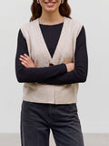 Vero Moda Gilet Donna 10347996 Birch - Avorio
