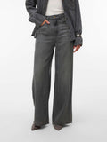 Vero Moda Jeans Wide Donna 10348180 Medium Grey Denim - Grigio