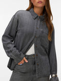 Vero Moda Camicia Jeans Awlucea Donna 10348191 Medium Grey Denim - Grigio