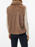 Vero Moda Smanicato Donna 10348280 Silver Mink Melange - Avorio
