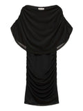 Vero Moda Vestito Mini Awdalia Sl Boatneck Donna 10350061 Black - Nero
