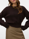 Vero Moda Pullover Vmkacy Donna 10350237 Chocolate Torte Melange - Marrone