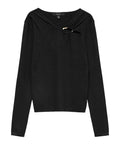 Vero Moda Pullover Vmjain Buckle Donna 10350239 Black W. Gold - Nero