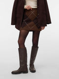 Vero Moda Gonna Mini Donna 10350490 Cocoa Brown W. Chocolate Torte - Marrone