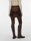 Vero Moda Gonna Mini Donna 10350490 Cocoa Brown W. Chocolate Torte - Marrone