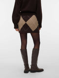 Vero Moda Gonna Mini Donna 10350490 Chocolate Torte W. Silver Mink - Beige
