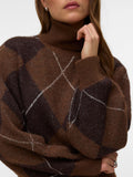 Vero Moda Pullover Donna 10350491 Cocoa Brown W. Chocolate Torte - Marrone