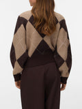 Vero Moda Pullover Donna 10350491 Chocolate Torte W. Silver Mink - Beige