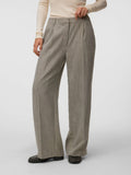 Vero Moda Pantalone Palazzo Awdarcie Donna 10350504 Walnut Herringbone - Avorio