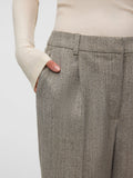 Vero Moda Pantalone Palazzo Awdarcie Donna 10350504 Walnut Herringbone - Avorio