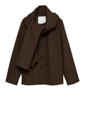 Vero Moda Cappotto Donna 10351051 Chocolate Torte Melange - Marrone