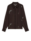 Vero Moda Camicia Casual Vmgilma Pearl Donna 10351533 Chocolate Torte Pearls - Marrone