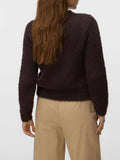 Vero Moda Cardigan Donna 10352881 Chocolate Torte W. Jewel Butto - Marrone