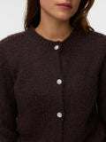 Vero Moda Cardigan Donna 10352881 Chocolate Torte W. Jewel Butto - Marrone