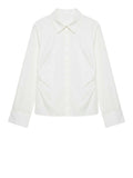 Vero Moda Camicia Casual Vmsophie Ls Gathering Donna 10354046 Snow White - Bianco