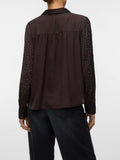 Vero Moda Camicia Casual Donna 10354779 Chocolate Torte Silver Rhinest - Marrone