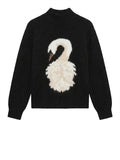 Vero Moda Pullover Donna 10355865 Black W. Snow White+oatmeal+bu - Nero