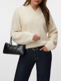 Vero Moda Pullover Donna 10355874 Birch - Avorio