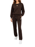 Yes Zee Felpa Donna F005NR00 Moro - Marrone