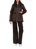 Yes Zee Cappotto Donna O061KJ00 Moro - Marrone