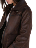 Yes Zee Cappotto Donna O061KJ00 Moro - Marrone