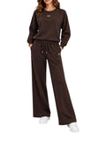 Yes Zee Pantalone Tuta Donna P329NR00 Moro - Marrone
