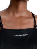 Top Calvin Klein Open Back da Donna Nero