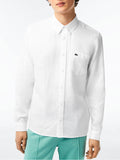 Camicia Lacoste da Uomo Bianco