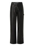 Pantalone Faux Leather High Ri Donna J20J221385 - Nero