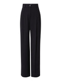 Pantalone Structure Twill Wide Donna K20K205689 - Nero