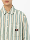 Camicia Dickies Hope Stripe da Uomo - Beige