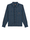 Camicia Dickies Hope Stripe da Uomo - Blu Nero