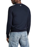 Pullover G-star Premium Core R Knit da Uomo - Blu