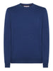 pullover sun68 round solid da uomo blu k43101 2027766