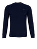 pullover sun68 round rice knit da uomo blu k43120 9502519