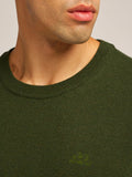 Pullover Cashmere Embroidered Logo Uomo M053KIW0100 - Verde