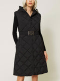 Gilet Diamond Quilted Donna 232TP2241 - Nero