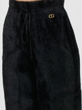 Pantalone Jogger Soft Knit & Lurex Donna 232TT3182 - Nero