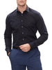 camicia classica calvin klein poplin contrast da uomo blu k10k112744 5681023